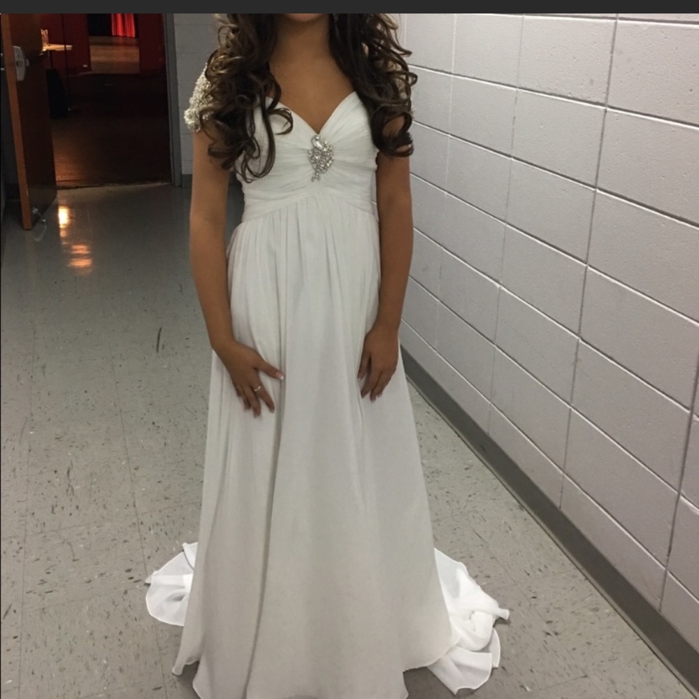 White formal dress